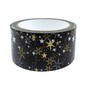 Gold and  White Star Duct Tape 48mm x 10m image number 3