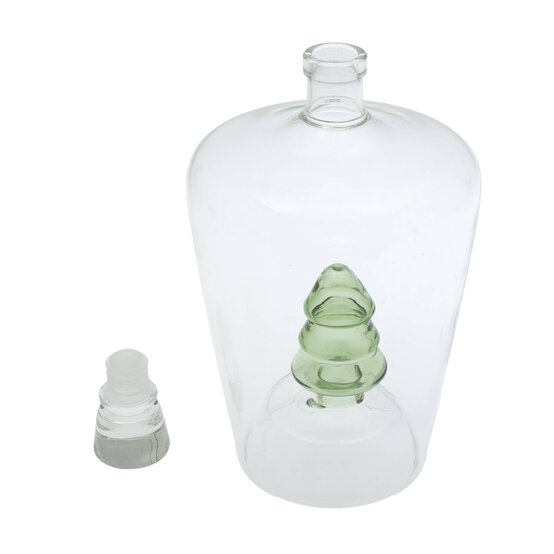 Green Tree in a Clear Bottle 24cm image number 4