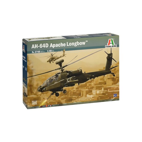 Italeri British Army AH-64D Apache Longbow Model Kit 1:48 image number 1