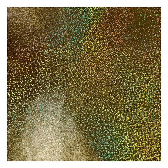 Gold Hologram Foil Fabric by the Metre image number 2