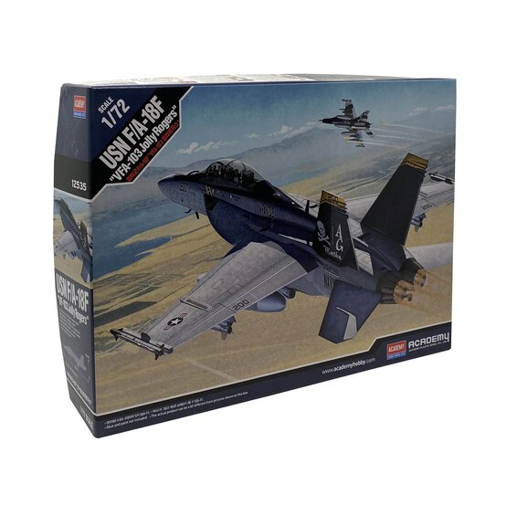 Academy US Navy F/A-18F VFA-103 Jolly Rogers Model Kit 1:72 image number 1