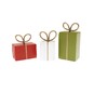 Wooden Present Decorations 3 Pack  image number 1