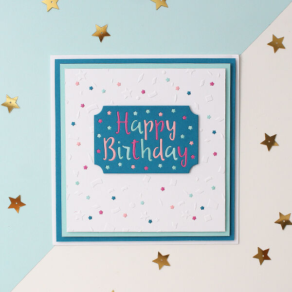 How to Make an Embossed Birthday Card | Hobbycraft