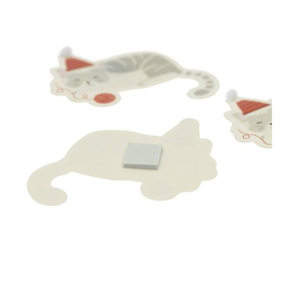 3D Pom Pom Hat Cat Toppers 3 Pack image number 4