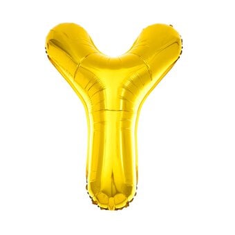Extra Large Gold Foil Letter Y Balloon