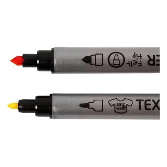 Bright Double Tip Textile Markers 20 Pack image number 2