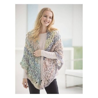 FREE PATTERN Lion Brand Homespun Crochet Triangle Shawl L40504