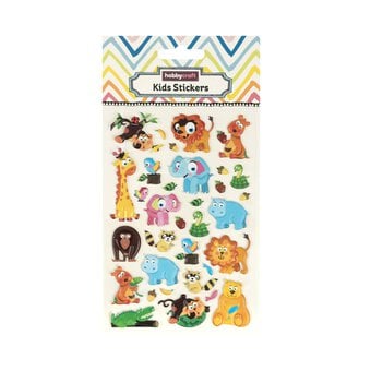 Jungle Animal Puffy Stickers image number 4