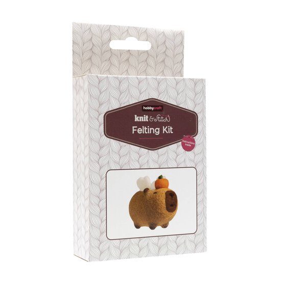 Capybara with Wings Felting Kit image number 1