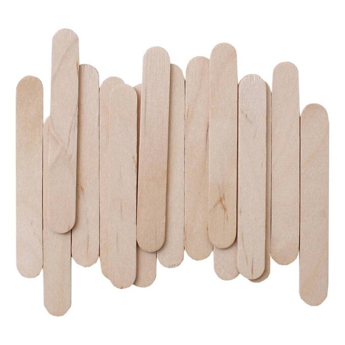 Mini Natural Wooden Craft Sticks 250 Pack image number 1