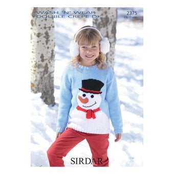 Sirdar Wash 'n' Wear DK Snowman Sweater Digital Pattern 2375