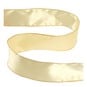 Light Gold Wire Edge Satin Ribbon 63mm x 3m image number 1