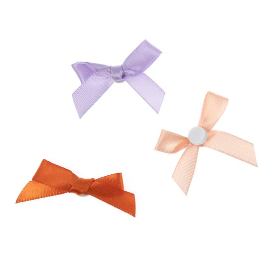 Purple and Orange Mini Bows 3 Pack image number 3