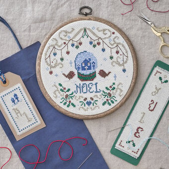 How to Sew a Christmas Cross Stitch
