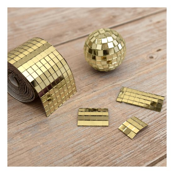 Gold Mirror Ball Effect Tape 1m  image number 2