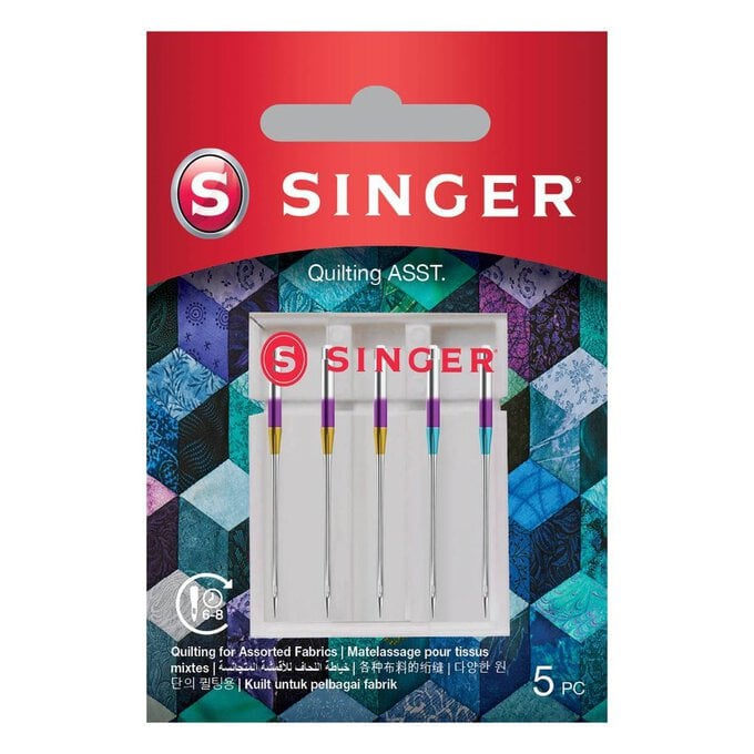 Singer Quilting Machine Needles Size 5 Pack image number 1