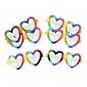 Rainbow Paper Glasses 6 Pack image number 1