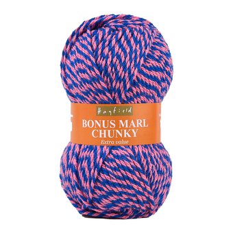 Hayfield Tumbling Fuchsia Bonus Marl Chunky 100g 