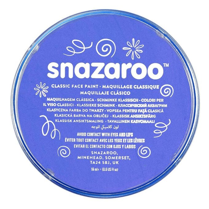 Snazaroo Sky Blue Face Paint Compact 18ml image number 1