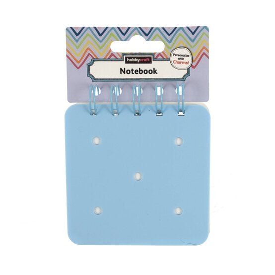Mini Blue Square Charm Notebook image number 4