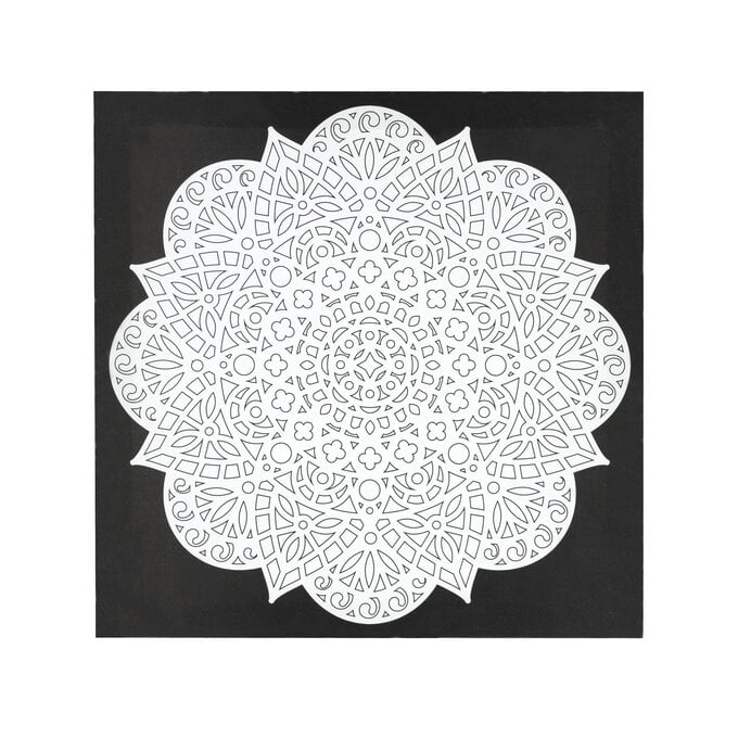 Mandala Colour-In Canvas image number 1