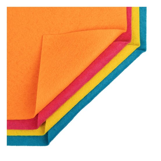 Aqua Polyester Felt Sheet A4 image number 5