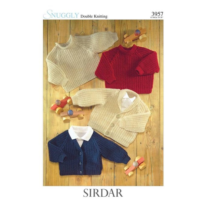 Sirdar Snuggly DK Boys Cardigan and Jumper Digital Pattern 3957 image number 1