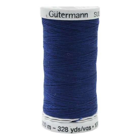 Gutermann Dark Blue Sulky Cotton Thread 30 Weight 300m (1199) image number 1
