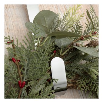 Silver Wreath Hanger 37.5cm