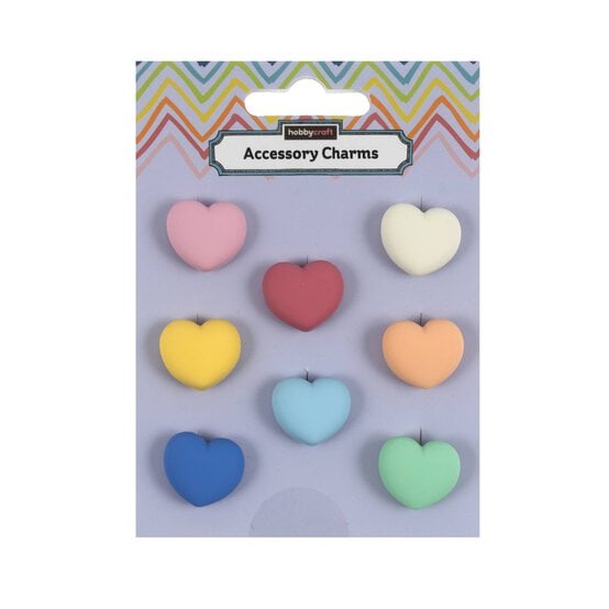 Heart Silicone Accessory Charms 6 Pack image number 4