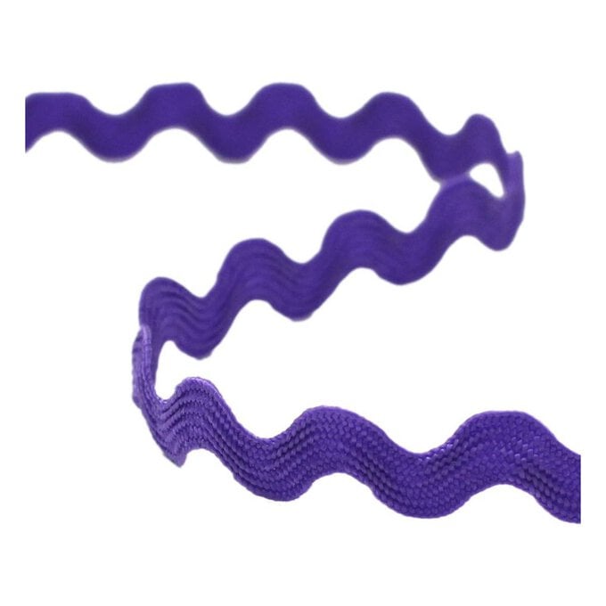 Purple Ric Rac Ribbon 6mm x 4m