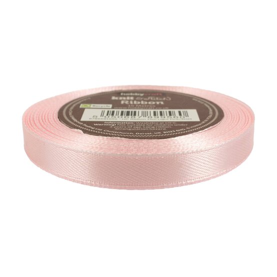 Light Pink Satin Ribbon 9mm x 15m image number 1