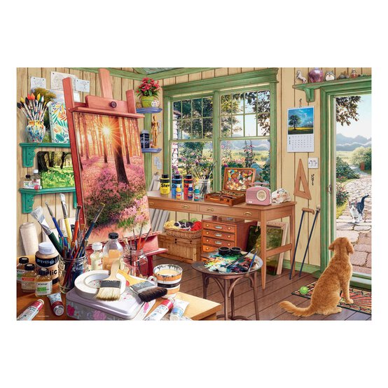 Ravensburger The Artist&rsquo;s Shed Jigsaw Puzzle 1000 Pieces image number 2