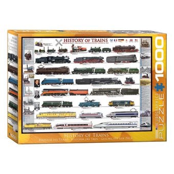 Eurographics History of Trains Jigsaw Puzzle 1000 Pieces