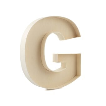 Wooden Fillable Letter G 22cm