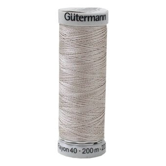 Gutermann Silver Sulky Rayon 40 Weight Thread 200m (1218)