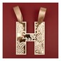 Wooden Filigree Hanging Letter H 12cm image number 2