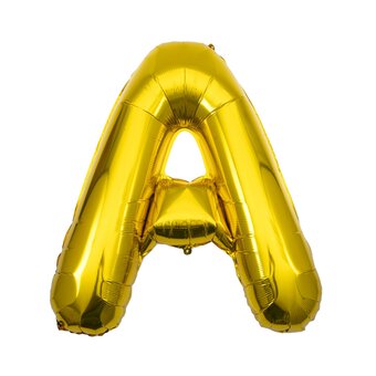 Extra Large Gold Foil Letter A Balloon