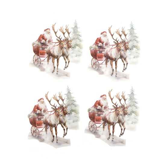 Stand Up Santa Sleigh Stickers 4 Pack image number 4