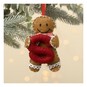 Hanging Gingerbread Felt Letter S Decoration image number 1