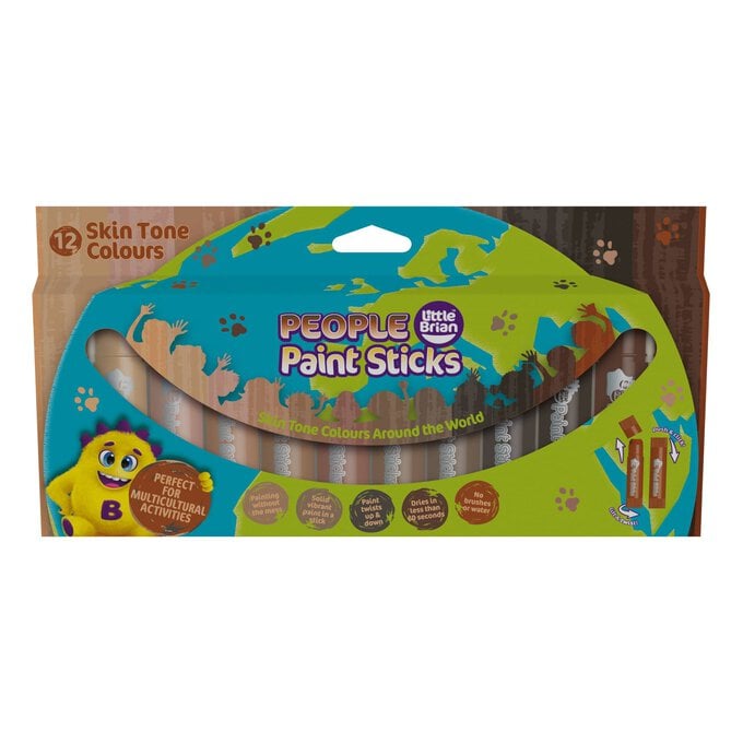 Little Brian People Paint Sticks 12 Pack  image number 1