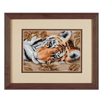 Dimensions Beguiling Tiger Counted Cross Stitch Kit 18cm x 13cm