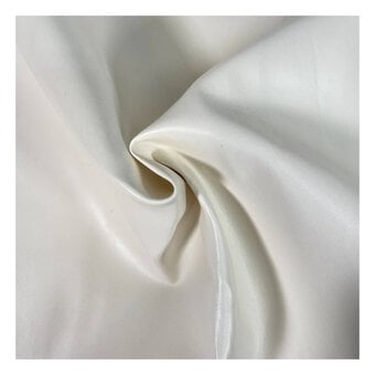 White Leatherette Fabric by the Metre