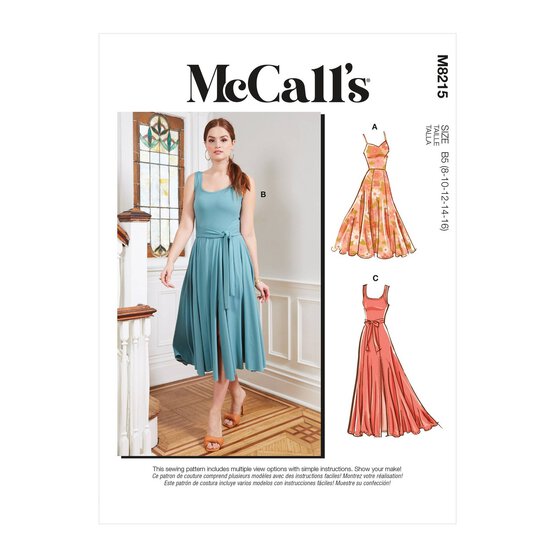 McCall's Women's Dresses  Sewing Pattern M8215 (KK 26W-32W) image number 1