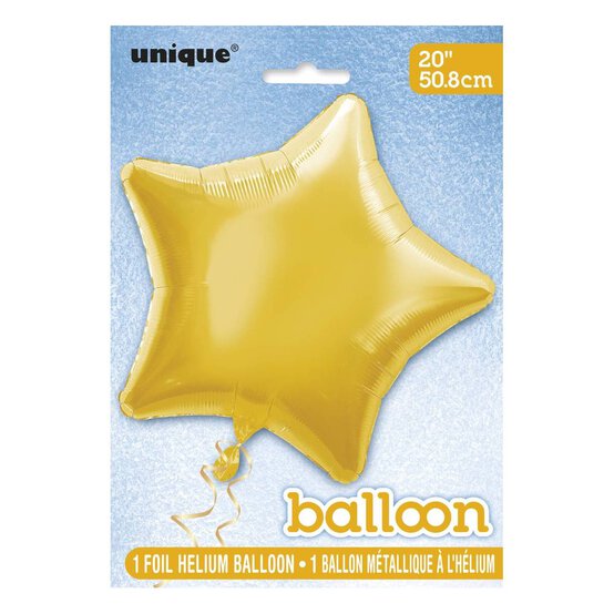 Large Gold Star Foil Balloon image number 2