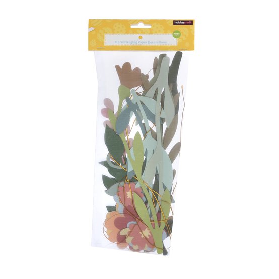 Floral Hanging Decorations 18 Pieces image number 3