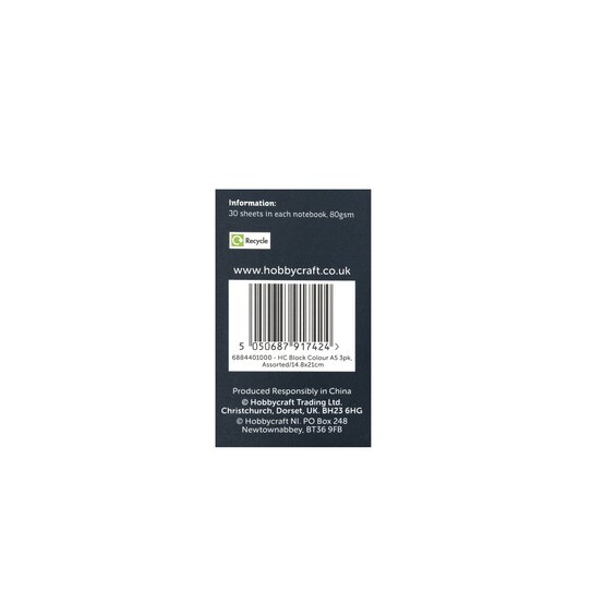 Block Colour Notebook Set A5 3 Pack image number 5