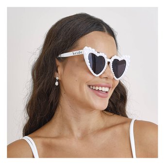 Ginger Ray Heart-Shaped Bride Sunglasses
