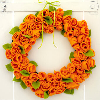 How to Make a Spring Rose Wreath