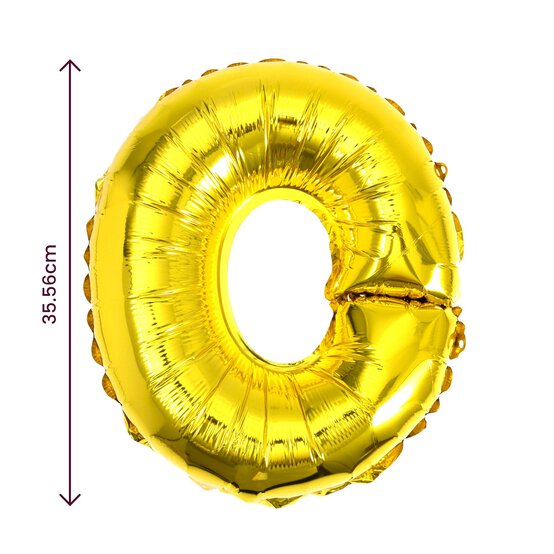 Gold Foil Letter O Balloon image number 2